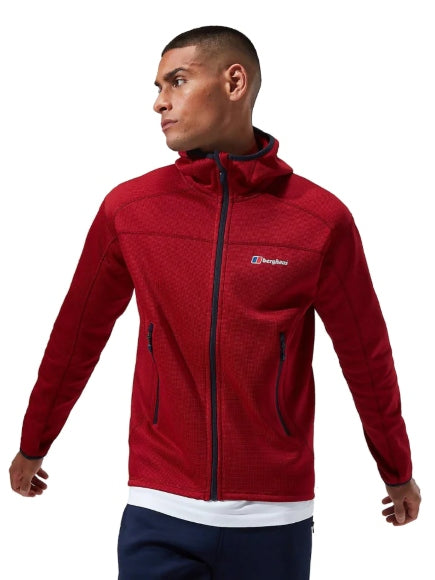 Men s Pravitale 2.0 Hooded Fleece Dahlia Red