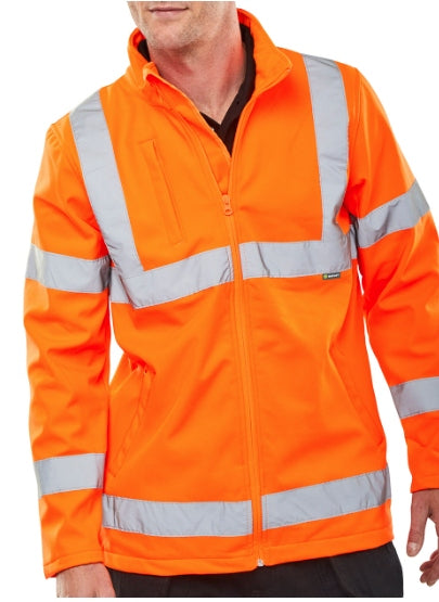 Unisex Hi-Vis Soft Shell Lightweight Jacket