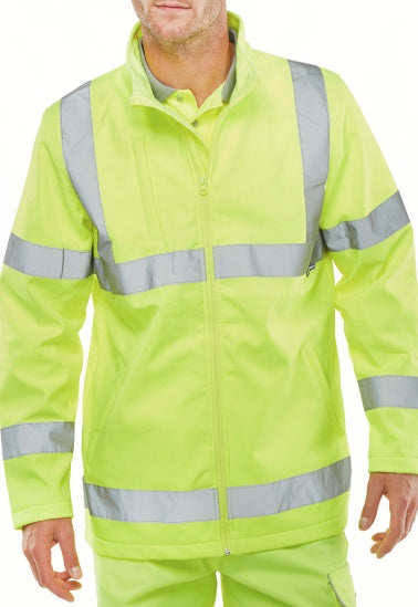 Unisex Hi-Vis Soft Shell Lightweight Jacket