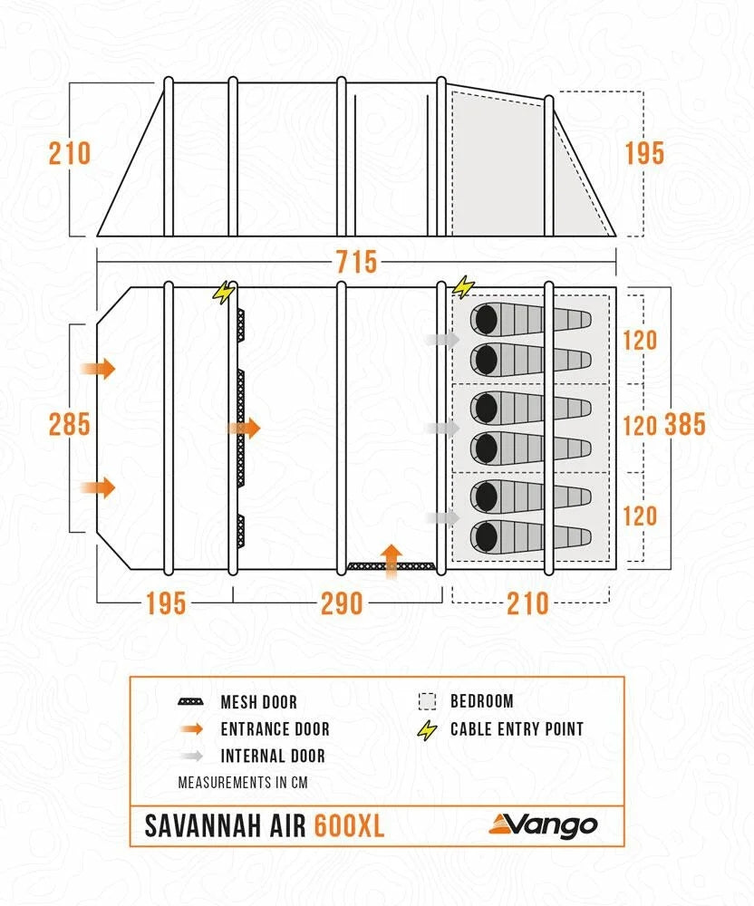 Savannah 600XL Air Tent Package