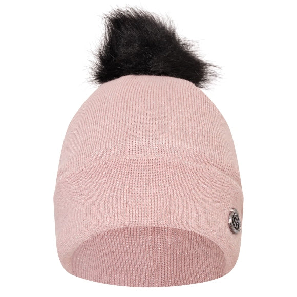 Women's Bejewel Faux Fur Bobble Hat