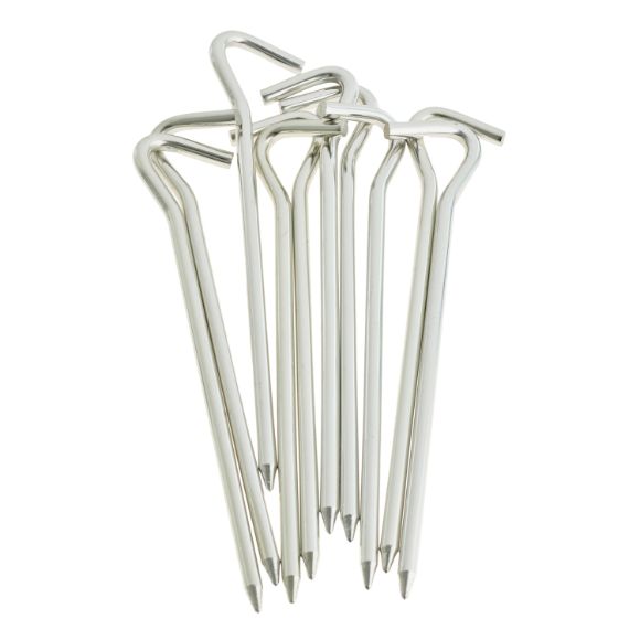 Metal tent outlet poles