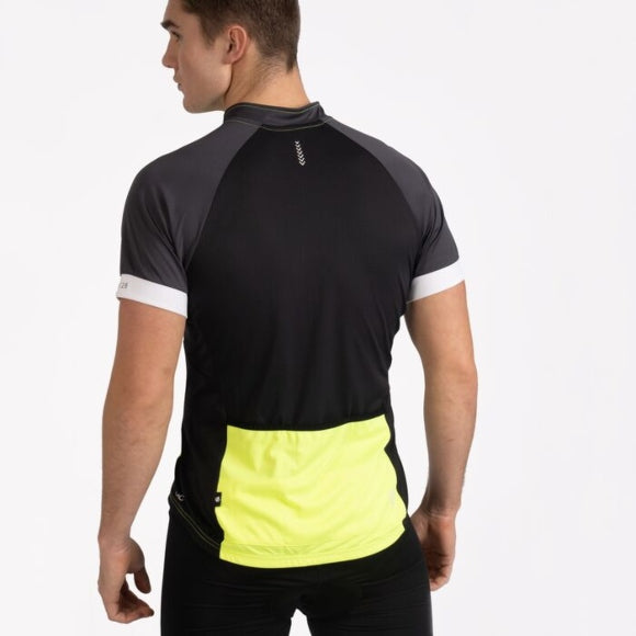Men's Protraction Full Zip Lightweight Jersey - Fluro Yellow