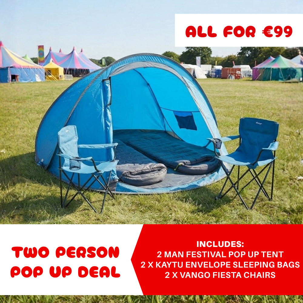 2 Person Festival Pop-Up Camping Bundle