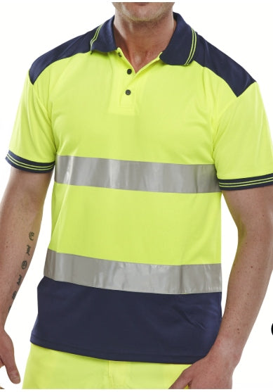 Unisex Hi-Vis Two-Tone Polo Shirt