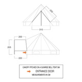 Blacks of Greenock Sunrise Bell Tent Canopy