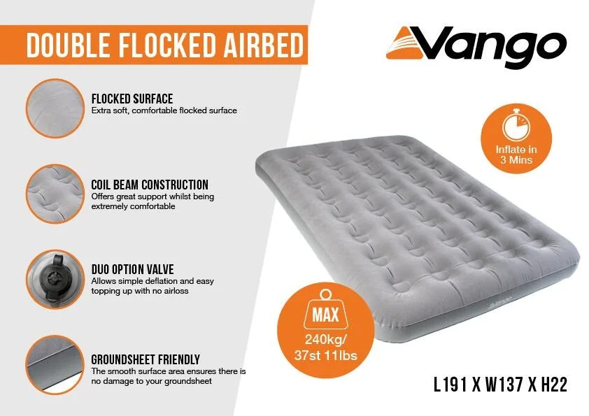 Double Flocked Airbed