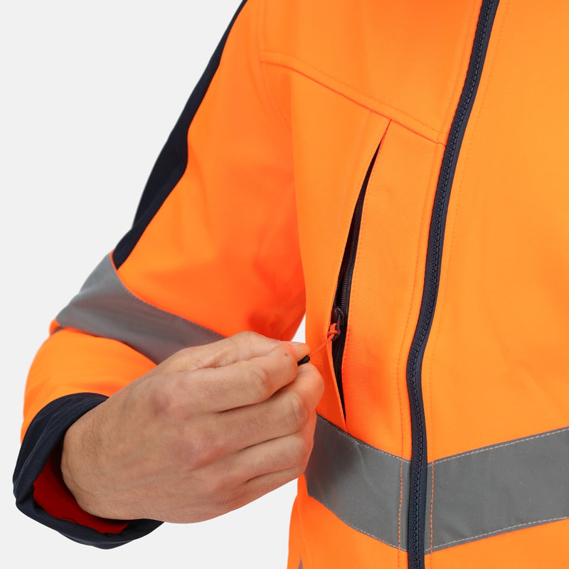 Unisex Hi-Vis Pro 3-Layer Softshell