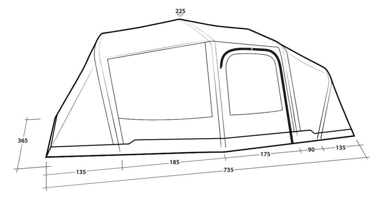 Hartford 6 man Air Tent Package