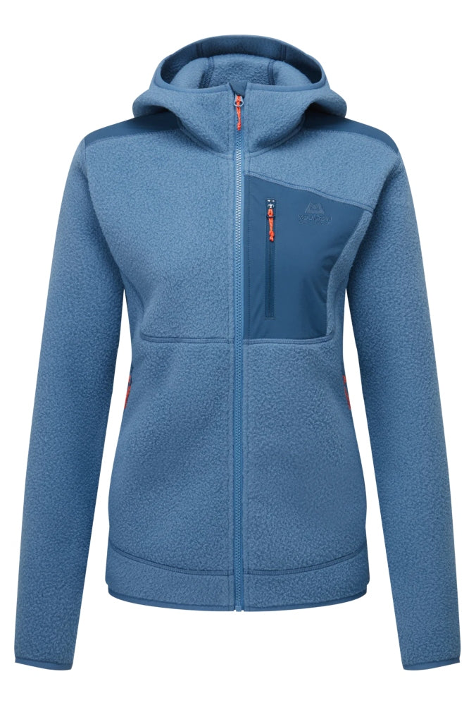 Women's Highpile Hooded Jacket - Stellar/Majolica