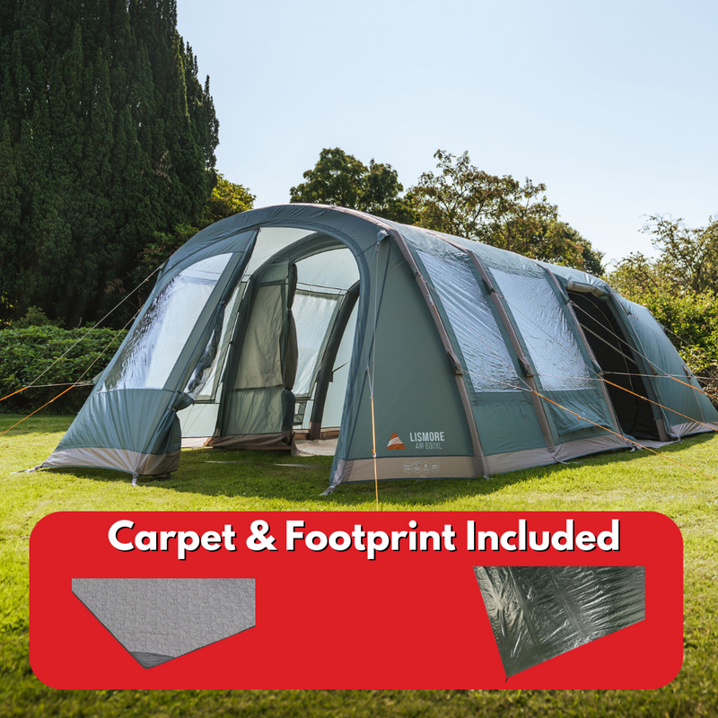 Vango Lismore 600XL Air Tent Package - INCLUDES FREE CARPET & FOOTPRINT