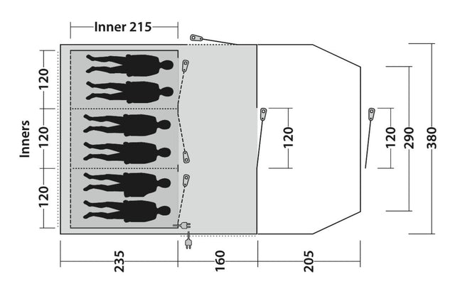 Rockwell 6 Poled Tent