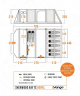 Sherwood 600XL Air Tent Package