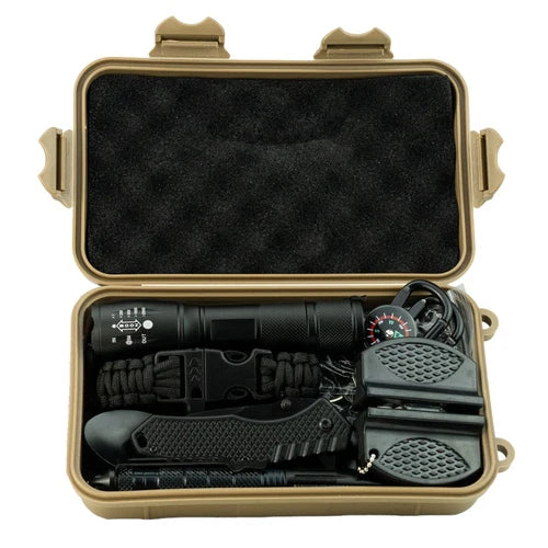 Survival Kit with Waterproof Case