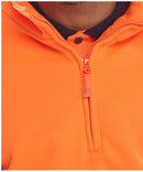 Unisex Hi-Vis Half Zipped Jumper