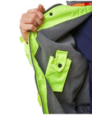 Unisex Hi-Vis Fleece Lined Bomber Jacket