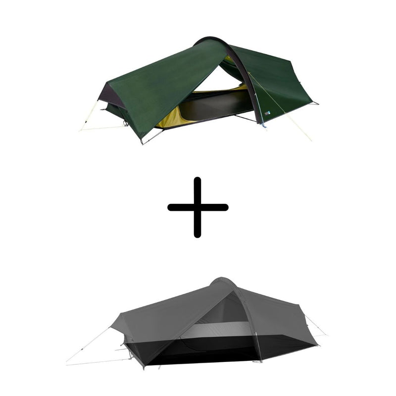 Laser Compact 2 ECO Backpacking Tent + Footprint Bundle