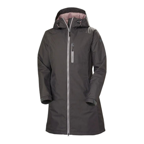 Women's Belfast Long Winter Jacket - Thunder Grey front