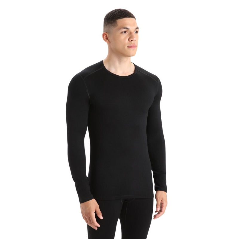 Men's Merino 260 Tech Long Sleeve Crewe Thermal Top - Black