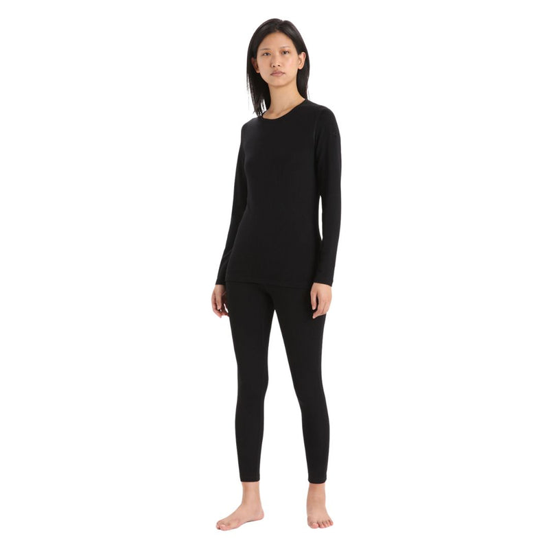 Women's Merino 260 Tech Long Sleeve Crewe Thermal Top - Black