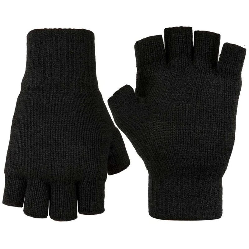 Stayner Fingerless Gloves - Black