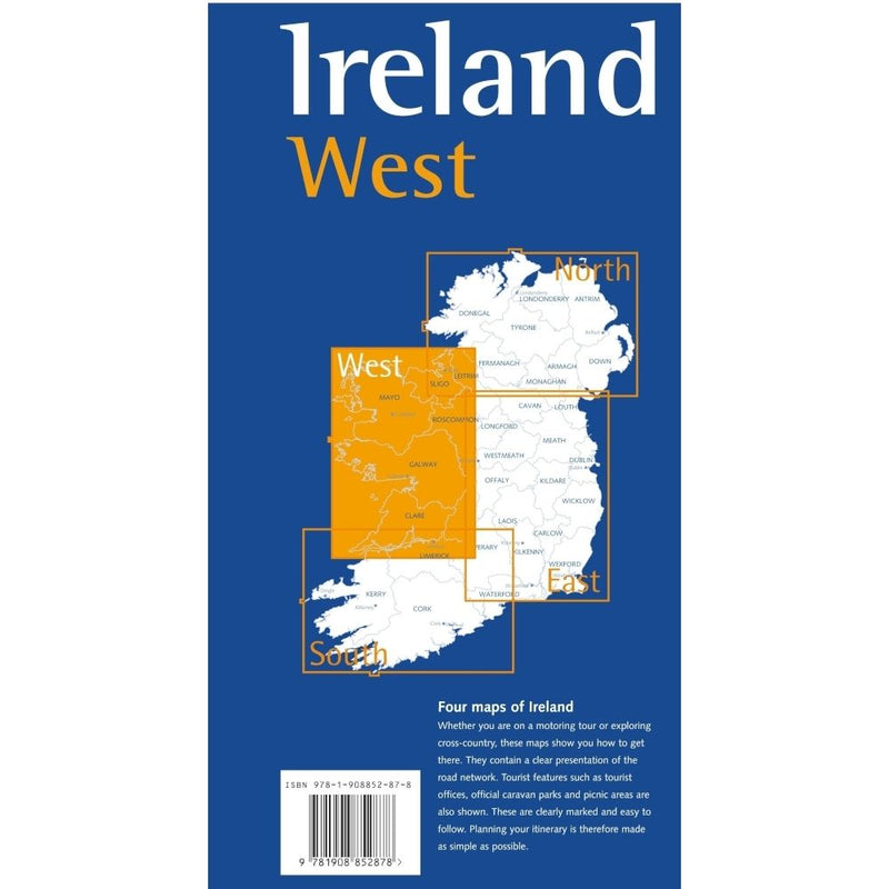 Ireland West Map Paper