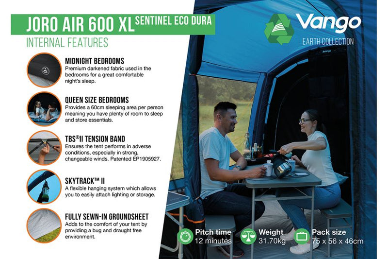 Joro Air 600XL Sentinel Eco Dura Package - Includes Free Carpet & Footprint
