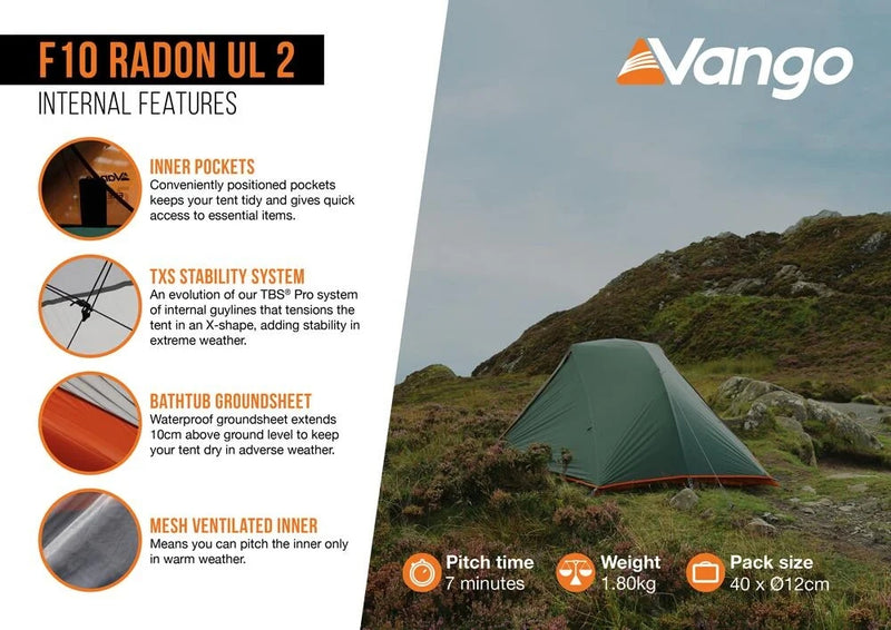 F10 Radon UL 2 Tent