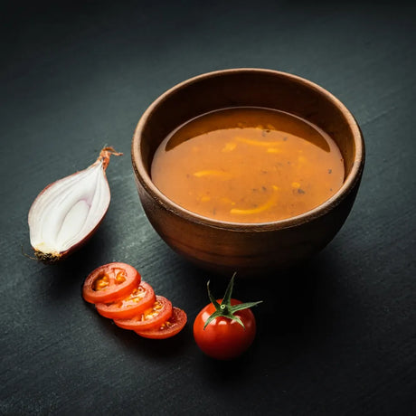 Real Turmat Tomato Soup prepared in a bowl
