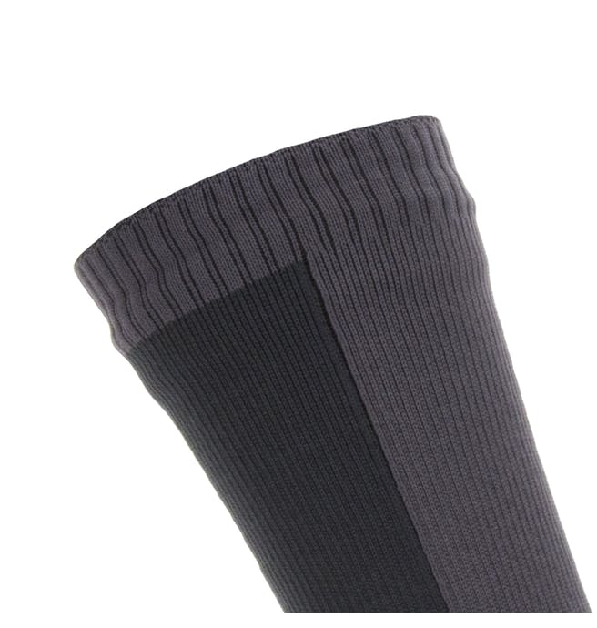 Wiveton Waterproof Warm Weather Mid Length Sock - Black/Grey