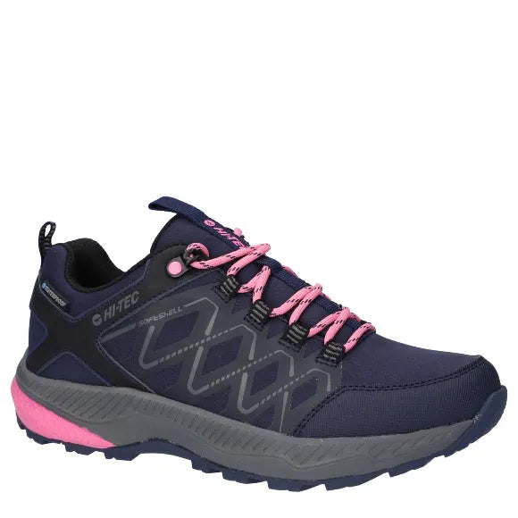 Women's Diamonde Low Waterproof Shoes - Navy / Pink