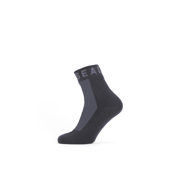 Waterproof All Weather Ankle Length Sock with Hydrostop - Black / Grey