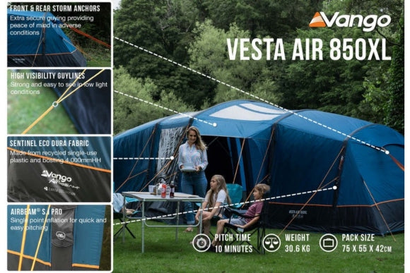 Vesta Air 850XL Package - INCLUDES FREE FOOTPRINT