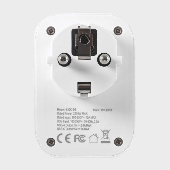 World - Europe USB Travel Adapter