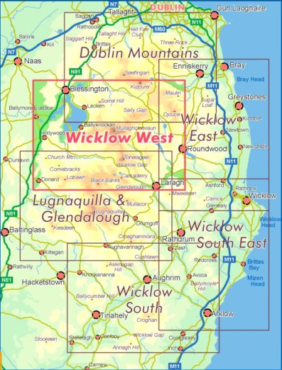 Wicklow Rivers Trust Map EastWest Wicklow West Map | Fast Delivery | OAS.ie